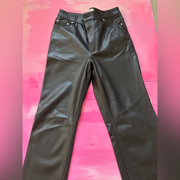 ZARA leather pants. Size 8. Very cute and versatile, can be dressed up or down! - Picture 3 of 3